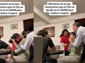 Joven es aceptado en medicina de la UNAM y reacción de sus padres se viraliza
