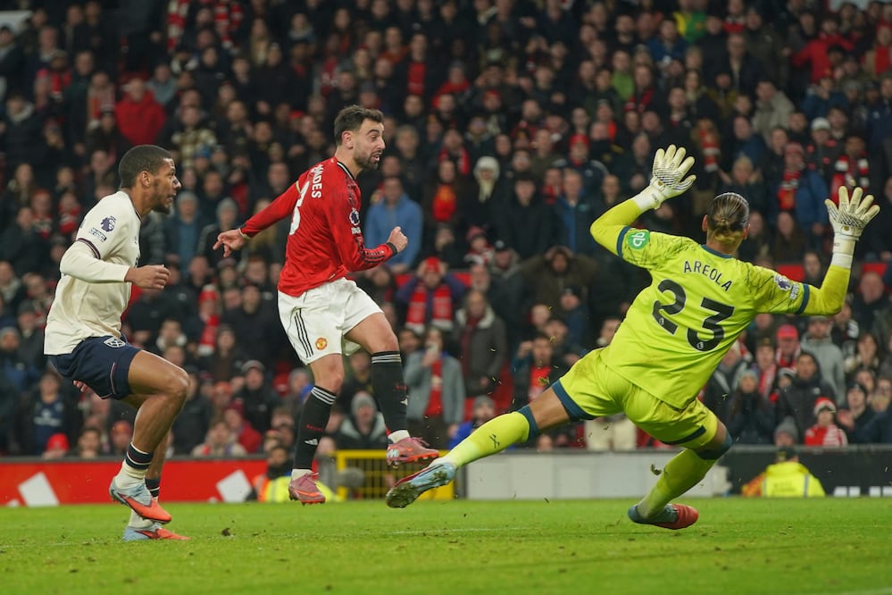 Manchester United vs West Ham ¿Quién ganó el partido de la Premier League?(AP Photo/Ian Hodgson)