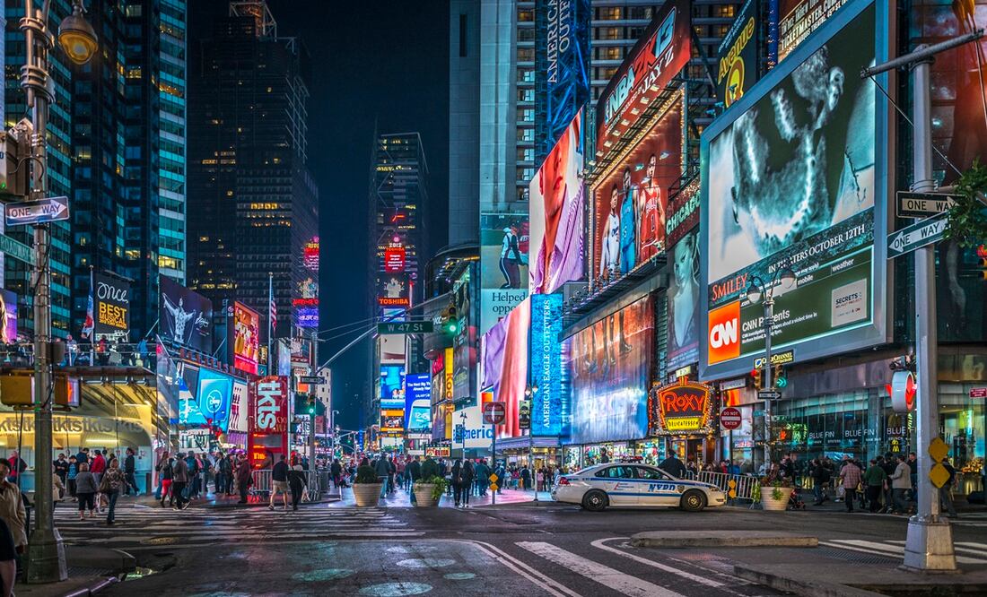 Luces de Nueva York contaminan. Foto:  iStock-Klod