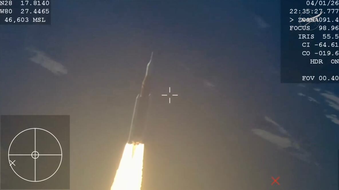 Artemis II lanzamiento: La nave alcanza la órbita de la Tierra y emprende su viaje a la Luna. ÚLTIMAS NOTICIAS. (NASA via AP)