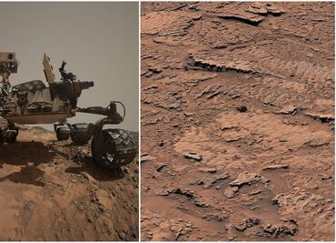 ¿Agua en Marte? Curiosity de la NASA encuentra rocas onduladas causadas por olas