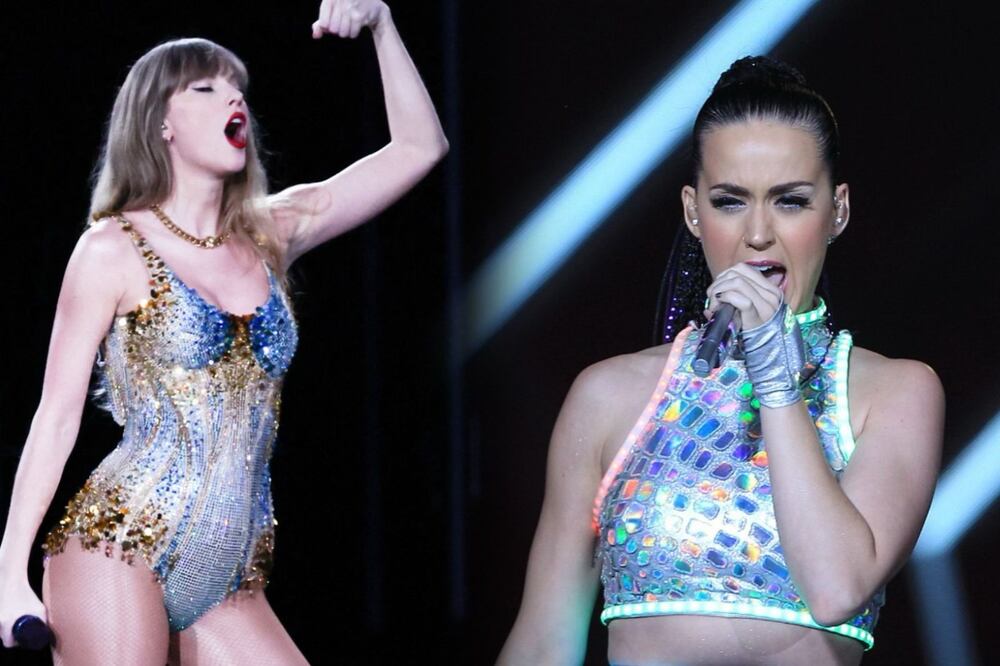 Katy Perry asistió al Eras Tour en Australia y coreó la canción sobre su enemistad con Taylor Swift Fotos: EFE/Mario Guzmán AFP/David Gray