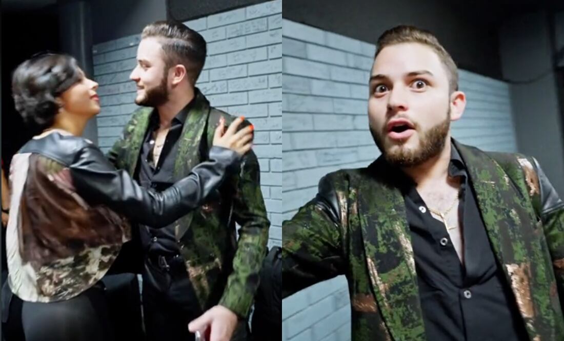 Ángela Aguilar pone nervioso a integrante de La Aditiva con un beso; ¿Y Christian Nodal? Captura TikTok