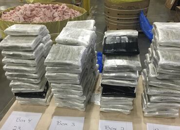 Hallan 3 mdd en barriles con carne de puerco en Clevaland