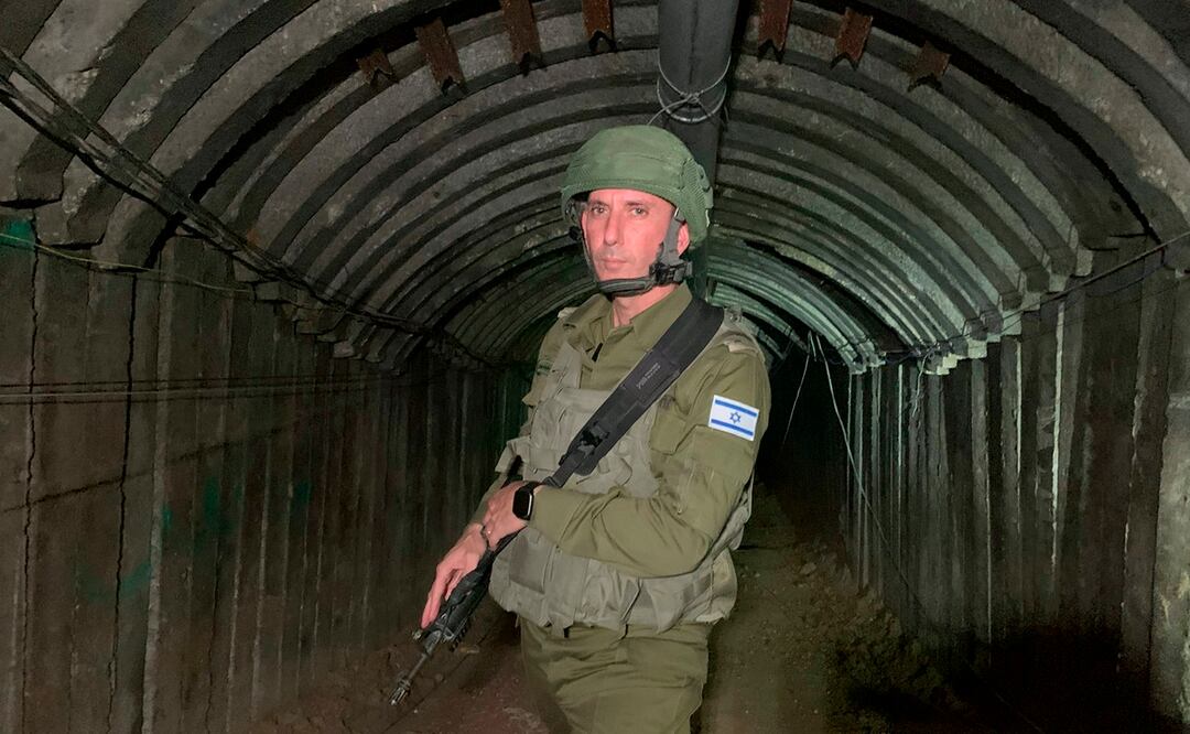 Encuentran túnel en Gaza que pudo haber usado Hamás para llevar a cabo sus planes de guerra contra Israel. Foto: EFE