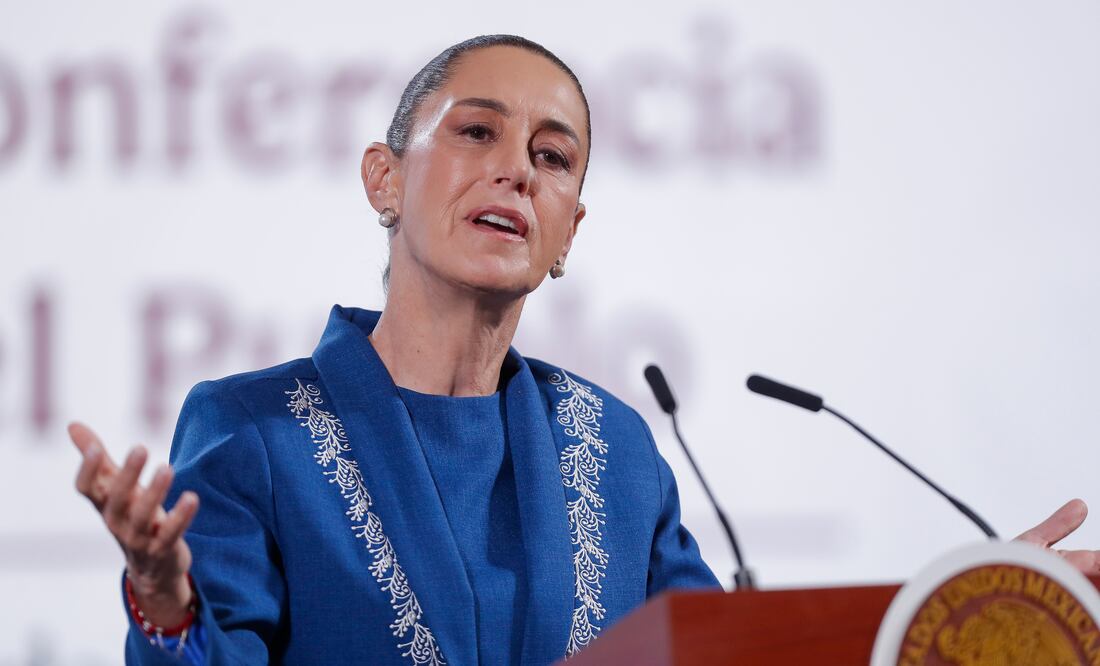 Sheinbaum asegura "no tener miedo" de una invasión de Trump para combatir a los cárteles: "Tengo un pueblo que me respalda". EFE/ Isaac Esquivel