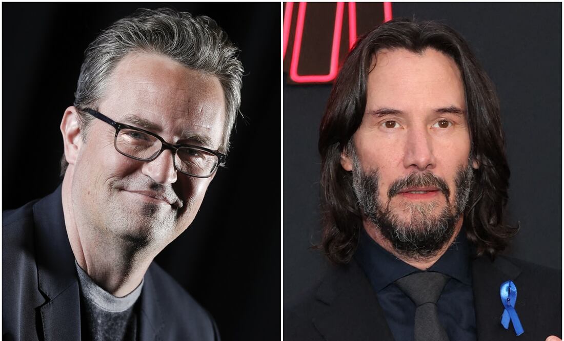 Matthew Perry hizo desafortunados comentarios sobre Keanu Reeves en su libro. Foto: AP/AFP