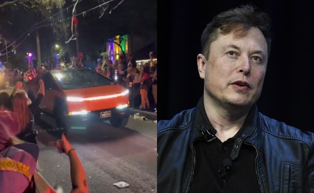 Agreden Tesla Cybertruck en desfile de Mardi Gras por molestia con Elon Musk. Foto: AP/Susan Walsh