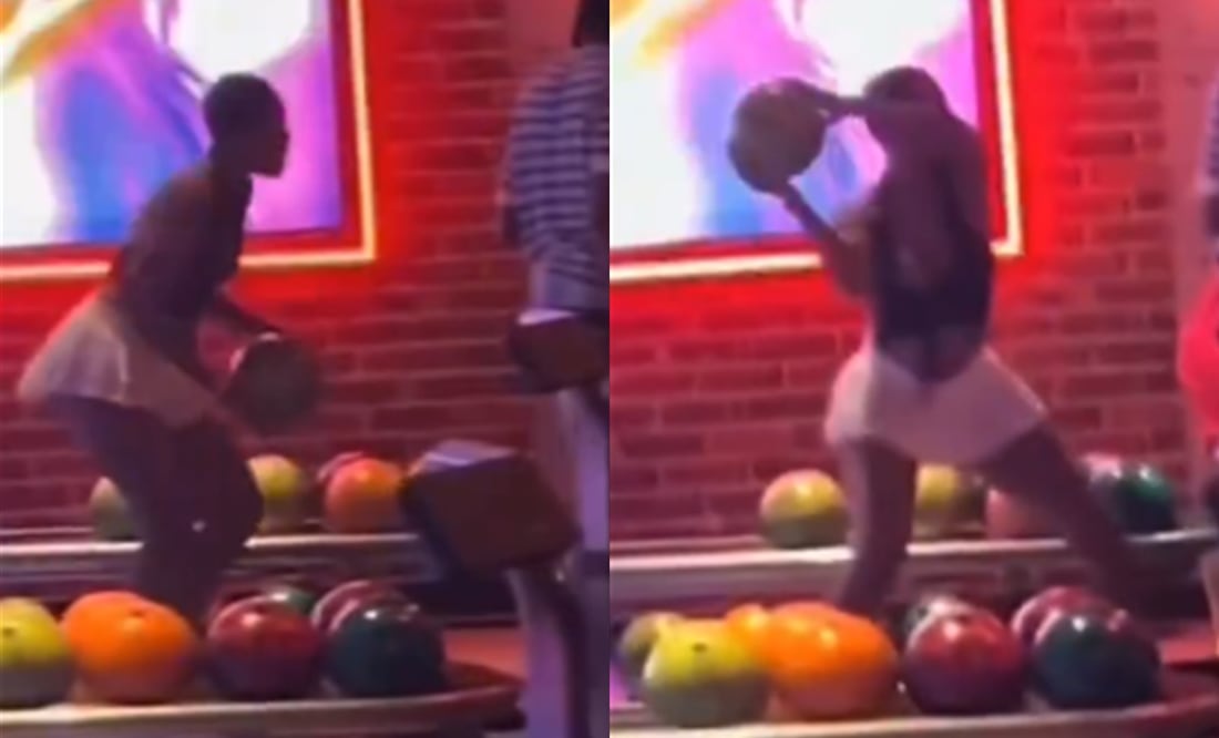 Golpean a mujer en la cabeza con una bola de boliche en Miami tras una pelea grupal. Foto: Captura TikTok