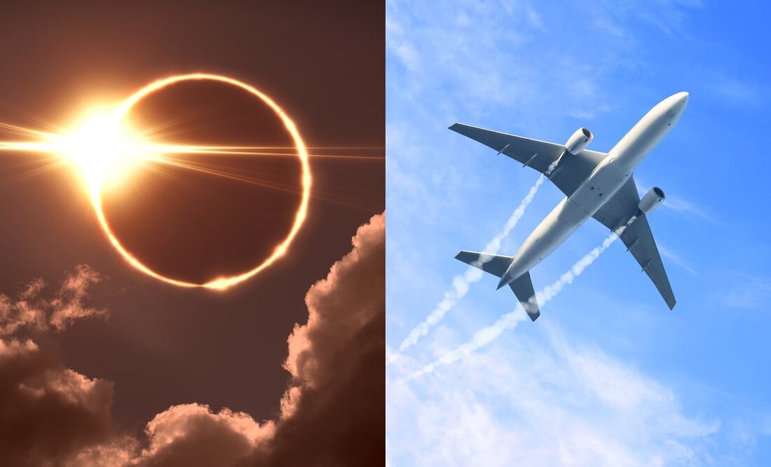 Eclipse Total Solar 2024: Una aerolínea ofrece boletos gratuitos para presenciar el 'anillo de fuego' desde un avión. iStock/Pitris/frentusha