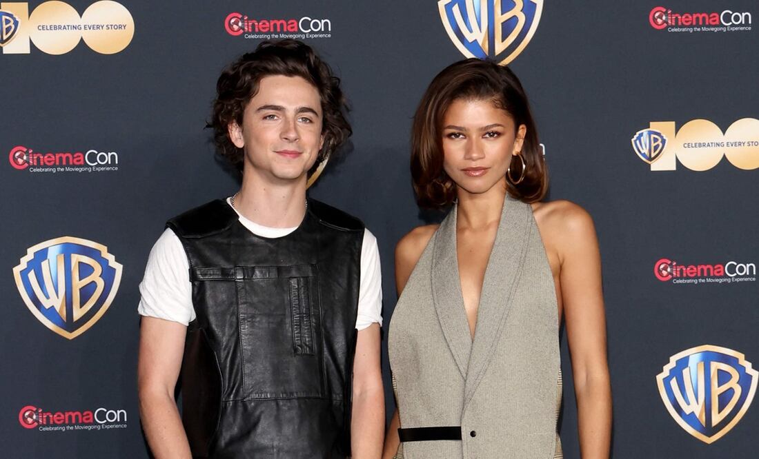 Timothée Chalamet arrasa en presentación de ‘Wonka’ y ‘Dune’ en CinemaCon. Foto: AFP