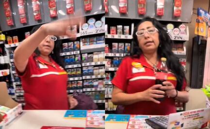 Apodan "Lady Oxxo" a cajera que agredió a joven por tomarse refresco antes de pagarlo; "se tragan la mercancía y no pagan"