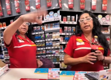 Apodan "Lady Oxxo" a cajera que agredió a joven por tomarse refresco antes de pagarlo; "se tragan la mercancía y no pagan"