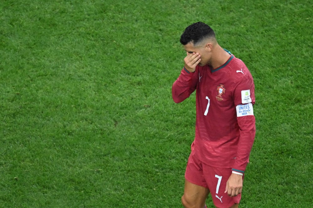 Se apaga el sueño de Cristiano: España elimina a Portugal en un final dramático(AP Photo/Jessica Tobias)