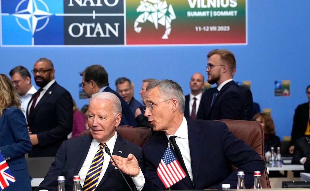 Biden anuncia “histórica donación” para Ucrania en celebración de los 75 años de la OTAN. Foto: AP