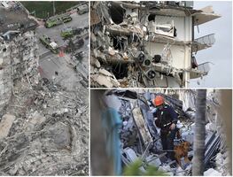 Reportan 18 latinos desaparecidos tras colapso de edificio en Miami