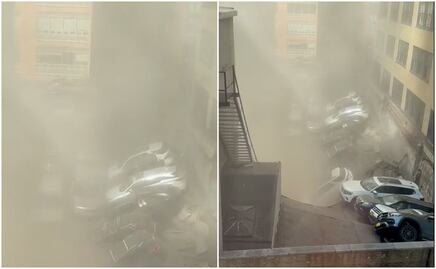 Reportan un muerto tras derrumbe de estacionamiento en Manhattan (VIDEO)