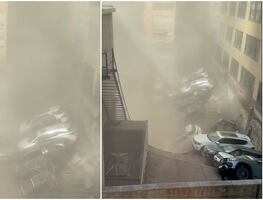 Reportan un muerto tras derrumbe de estacionamiento en Manhattan (VIDEO)