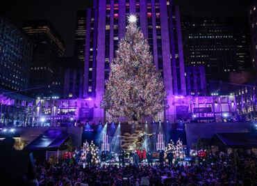 Encienden el árbol de Navidad de Rockefeller Center en NY: ¿Hasta cuándo estará?