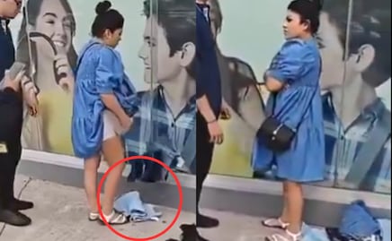 Nombran en redes 'Lady embarazada' a mujer que robó ropa de tienda y la ocultó en su vientre. VIDEO