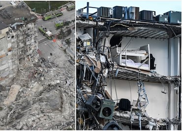 Suman 99 los desaparecidos tras derrumbe en edificio de Miami