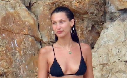 Bella Hadid vacaciona con su nuevo novio e impacta con microbikini en Francia
