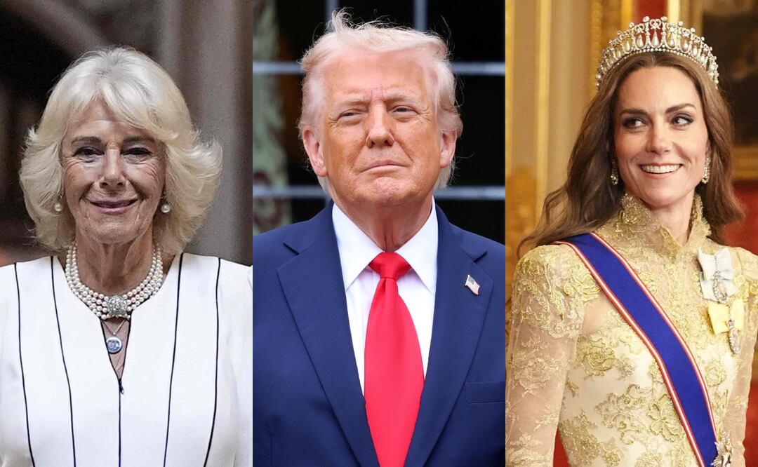 Trump sorprende al mundo: reconoce a Kate Middleton como la verdadera reina y deja en segundo plano a Camila. Foto: Aaron Chown AFP/ EFE/EPA/ANDY RAIN / POOL / AFP