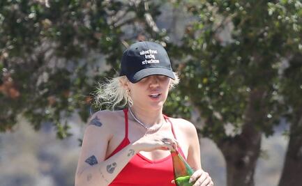 Miley Cyrus presume abdomen plano con top deportivo en LA