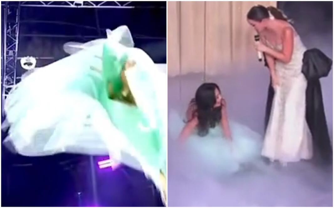 “Miss Universe Latina”. La brutal caída de la concursante cubana desde las alturas. VIDEO. Foto: Tiktok