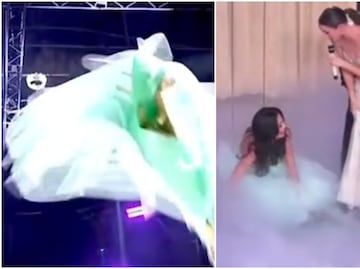 “Miss Universe Latina”. La brutal caída de la concursante cubana desde las alturas. VIDEO