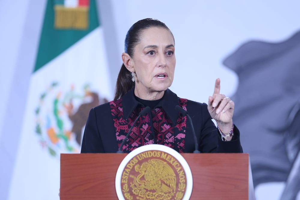 Sheinbaum defiende a Marina del Pilar tras audio sobre presuntos contactos con EU: "No se sabe con quién hablaba".
Foto: Luis Camacho | El Universal