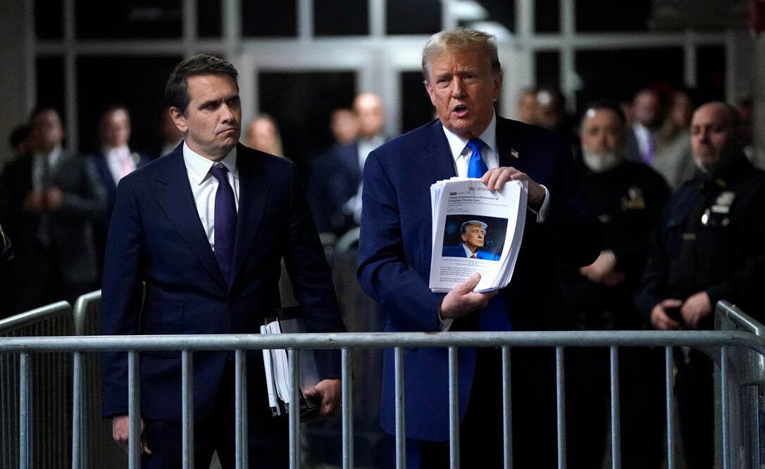 Juicio penal de Trump. Completan la selección de los 12 miembros del jurado. EFE/EPA/TIMOTHY A. CLARY / POOL