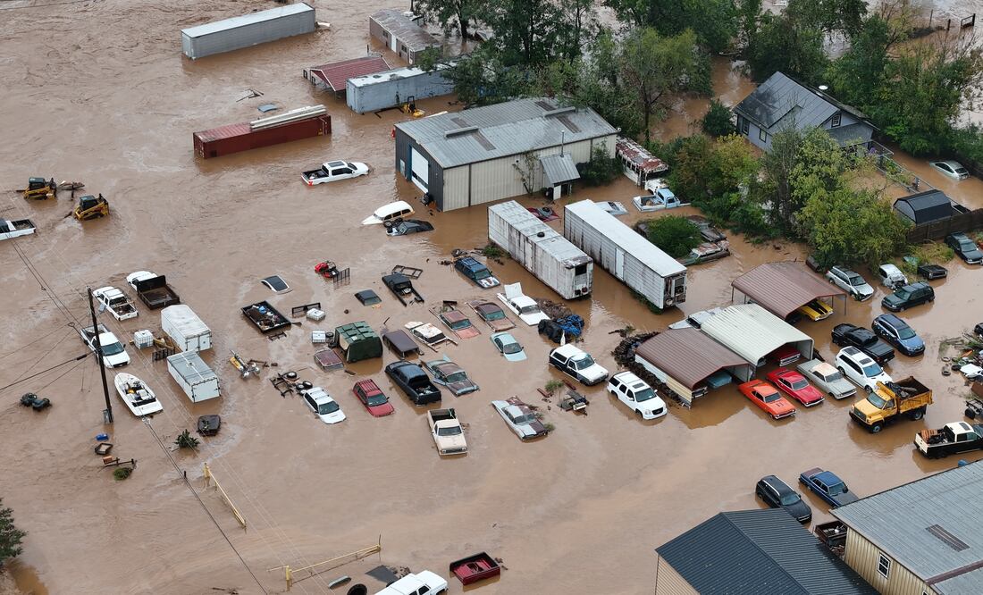 Huracán Helene deja más de 60 muertos en Estados Unidos y "gran desastre" en Carolina del Norte. Foto: EFE