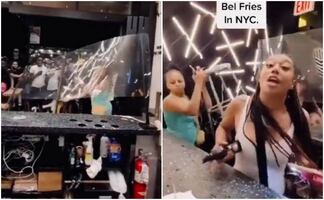 Video. Mujeres agreden a empleados y destrozan restaurante en NY por una salsa