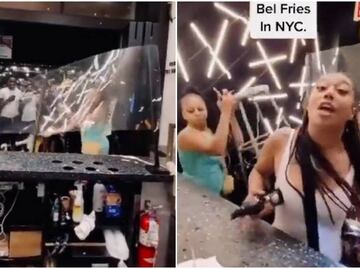 Video. Mujeres agreden a empleados y destrozan restaurante en NY por una salsa