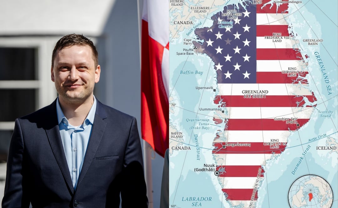 Partidarios de Trump vuelven a tensar la cuerda: Groenlandia responde a imagen viral con bandera de Estados Unidos. foto: AP/X