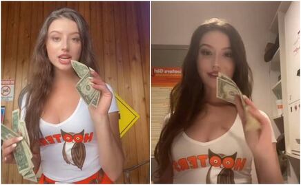 Mesera de Hooters muestra en TikTok cuánto gana en un día