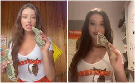 Mesera de Hooters muestra en TikTok cuánto gana en un día