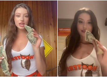 Mesera de Hooters muestra en TikTok cuánto gana en un día