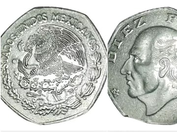 La antigua moneda de 10 pesos de Miguel Hidalgo que vale $850,000 pesos