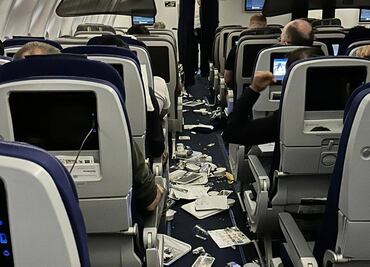 Hospitalizan a 7 pasajeros tras sufrir lesiones por turbulencia durante vuelo en EU