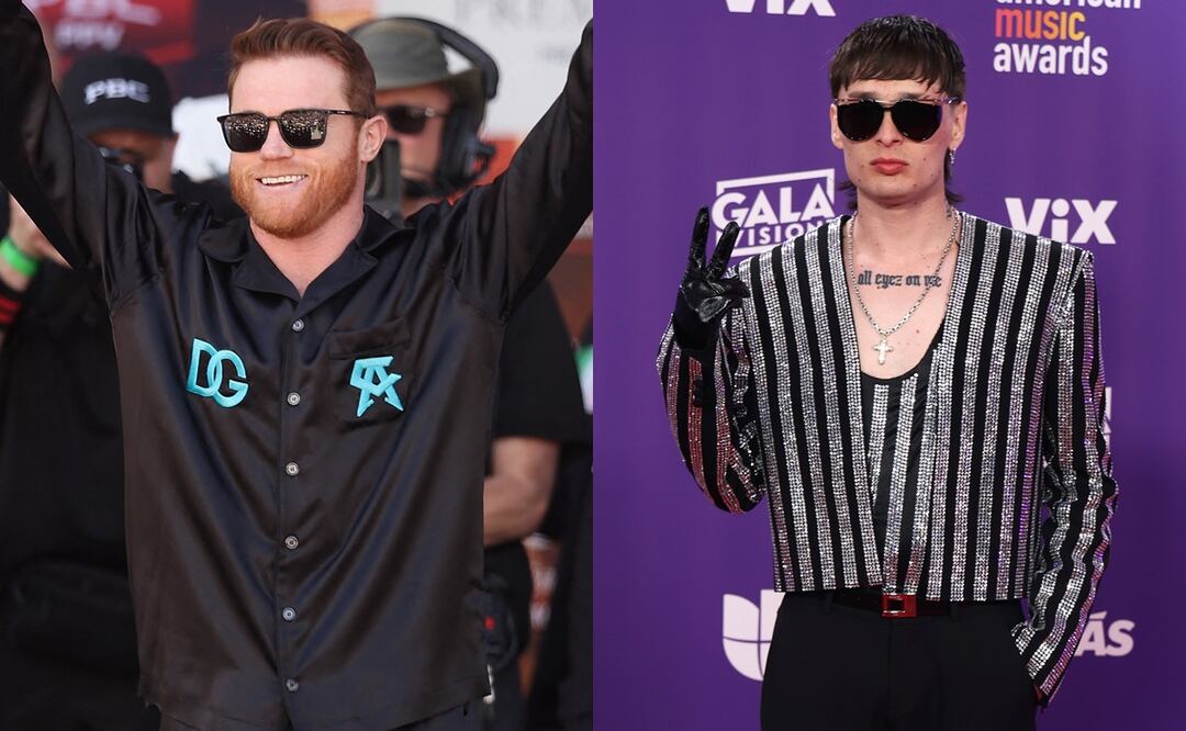¿Quién cantará en la pelea de Canelo Álvarez? ¿Peso Pluma o Luis R. Conriquez? Foto: Christian Petersen/Getty Images via AFP/EFE/Ronda Churchill