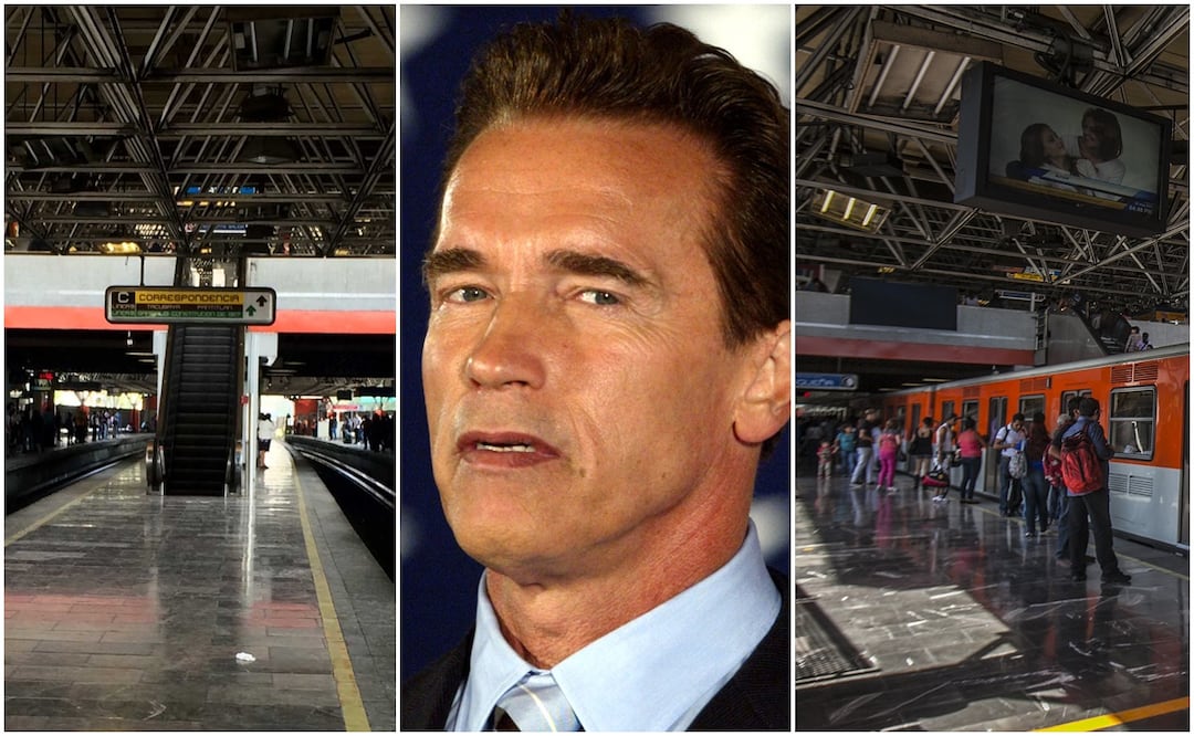 La película que Arnold Schwarzenegger filmó en el metro Chabacano de México. Foto: AP / YADIN XOLALPA EL UNIVERSAL.