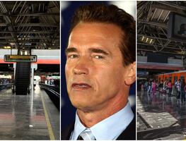 La película que Arnold Schwarzenegger filmó en el metro Chabacano de México