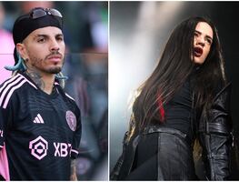 Rauw Alejandro reaparece en partido de Messi en Miami tras ruptura con Rosalía