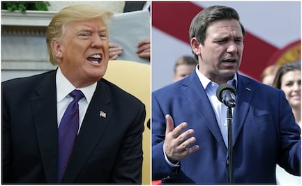 Trump critica a DeSantis y dice que solo él puede evitar otra Guerra Mundial