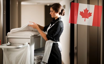 Hotel en Canadá lanza trabajo para personal de limpieza con salario de 17.34 dólares por hora