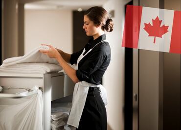 Hotel en Canadá lanza trabajo para personal de limpieza con salario de 17.34 dólares por hora