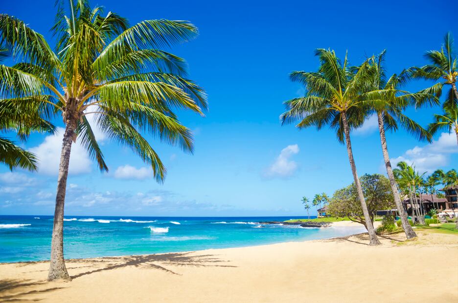 Poipu beach in Hawaii, Kauai. iStock/ EllenSmile