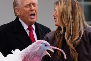 Thanksgiving: Trump indulta a dos pavos y se burla de los perdones firmados por Biden: “Usó un bolígrafo automático”  